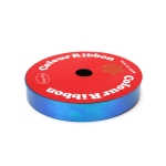 Лента панделка за цветя и опаковки 16 мм цвят син дъга ~9 метра