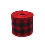 Лента зебло 60 мм черно и червено ~6 метра