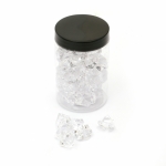 Елементи за декорация акрилни кристали 25x18 мм прозрачен ~145 грама ~57 броя
