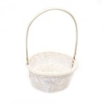 Кошница пластмасова 70x105x210 мм цвят бял