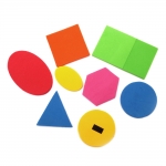 Магнитни геометрични фигури фоам /EVA материал/ АСОРТЕ форми микс цветове -13 броя