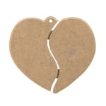 Пано MDF за декорация сърце 23x20.5 см