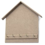 Закачалка за ключове MDF къща с 5 бр кукички 20x25 см