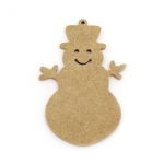 Фигурка MDF за декорация снежен човек 100x70x6 мм