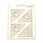 Комплект елементи от бирен картон М-001 орнаменти