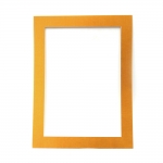 Единична рамка от картон 700 г/м2 за хартия А4 с външен размер 26.4x35 см цвят злато