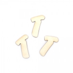 Букви от бирен картон 3 см шрифт 3 буква Т -5 броя