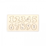 Комплект цифри от бирен картон 2 см шрифт 2 -2 броя