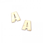 Букви от бирен картон 1.5 см шрифт 1 буква А -5 броя