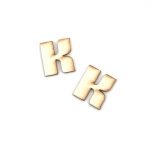 Букви от бирен картон 1.5 см шрифт 1 буква К -5 броя