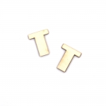 Букви от бирен картон 1.5 см шрифт 1 буква Т -5 броя