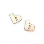 Букви от бирен картон 1.5 см шрифт 1 буква Ь -5 броя