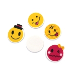 Самозалепващи емотикони от фоам /EVA материал/ 37x37x2.5 мм ~15-17 броя