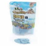 Цветен пясък за аранжиране и декорация цвят син - 500 грама