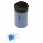 Стъклен пясък за декорация 0.2 мм 200 микрона цвят син тъмен ~410 грама