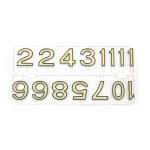 Комплект светещи в тъмното пластмасови цифри 38 мм 