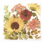 Салфетка за декупаж Ambiente 33x33 см трипластова Sunny flowers cream-1 брой