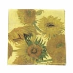 Салфетка за декупаж Ambiente 33x33 см трипластова VAN GOGH SUNFLOWER -1 брой