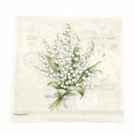 Салфетка за декупаж Ambiente 33x33 см трипластова LILY OF THE VALLEY -1 брой