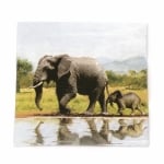 Салфетка за декупаж Ambiente 33x33 см трипластова ELEPHANT -1 брой