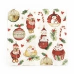 Салфетка за декупаж Ambiente 33x33 см трипластова HANGING ORNAMENTS -1 брой