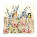 Салфетка за декупаж Ambiente 33x33 см трипластова Birds on fence-1 брой