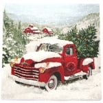 Салфетка за декупаж Ambiente 33x33 см трипластова Christmas Truck  -1 брой