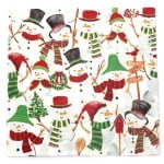 Салфетка за декупаж Ambiente 33x33 см трипластова Snowman party -1 брой