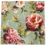 Салфетка за декупаж Ambiente 33x33 см трипластова Peonies composition green -1 брой