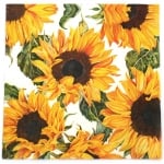 Салфетка за декупаж Ambiente 33x33 см трипластова Sunflowers blossoming -1 брой