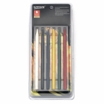 Комплект цветни моливи без дърво - 6 цвята основни