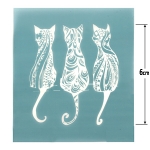 Шаблон за многократна употреба ЛОРКА текстилен 8x9 см - котки №6