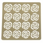 Шаблон за релеф и Mix media 20х20 мм рози