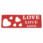 Шаблон за многократна употреба "LOVE" размер на отпечатъка 17.5x5.8 см