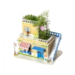 3D пъзел ZILIPOO от пенокартон с жива градина 25x17x20 см -Любим дом -30 части