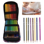 Професионални моливи с цветна карта в текстилен несесер -72 цвята