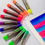 Водоразтворими флуоро маслени пастели Mont Marte Watersoluble Fluoro Oil Pastels 12 броя
