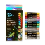 Маслени пастели металически цветове Mont Marte Metallic Oil Pastels 12 броя