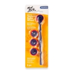 Комплект текстурни ролки за глина 4 дизайна Mont Marte Textured Roller Wheel 5 части