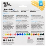 Меки акварелни моливи Mont Marte Ultra-Soft Watercolour Pencils 18 броя