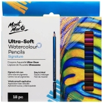 Меки акварелни моливи Mont Marte Ultra-Soft Watercolour Pencils 18 броя