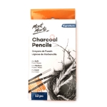 Комплект моливи Mont Marte Charcoal Pencils 12 броя