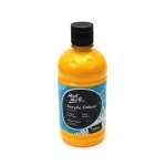 Акрилна боя MM Acrylic Colour Paint 500 мл бутилка -Medium Yellow жълто