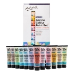 Комплект акрилна пастелна боя Mont Marte Acrylic Colour Pastel Colours 12 цвята x 36 мл
