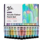 Комплект акрилна пастелна боя Mont Marte Acrylic Colour Pastel Colours 24 цвята x 36 мл
