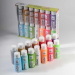 Комплект акрилна боя металик и флуоро Mont Marte Crafters Colour Metallic and Fluoro 14 цвята x 60 мл