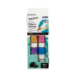 Комплект текстилни бои металик Mont Marte Metallic Fabric Paint Set 8 цвята x 20 мл