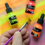 Комплект флуоро акрилно мастило Mont Marte Fluoro Acrylic Ink 6 цвята x 20 мл