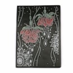 Тефтер с диамантена корица 14x21 -Рози