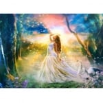 Диамантен гоблен 30x40 см кръгли диаманти пълно облепяне с рамка - Вълшебство YSG4752